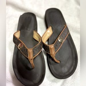 Michael kors logo sandals